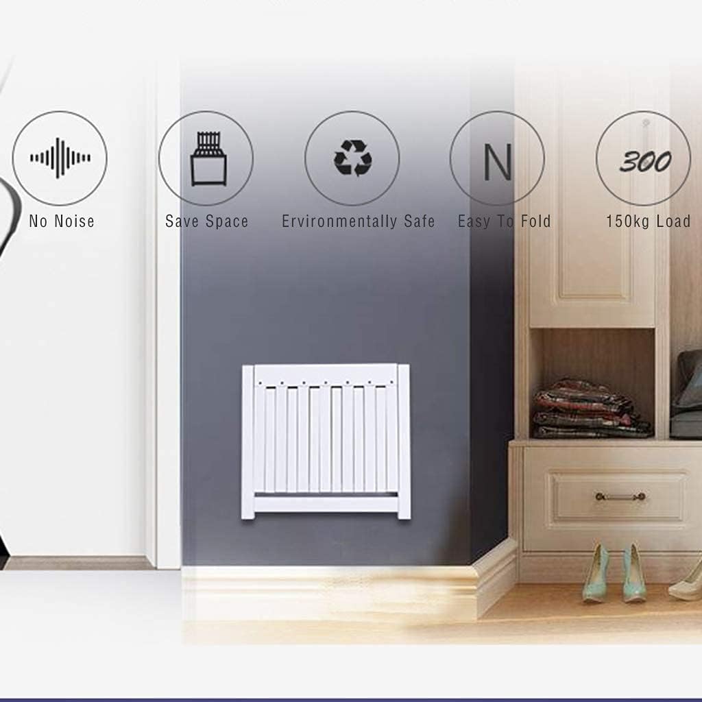 Foldable Wall Mounted Bench with 150kg Capacity for Entryway Bathroom or Living Room Stylish Hollow Design Perfect for Small Spaces