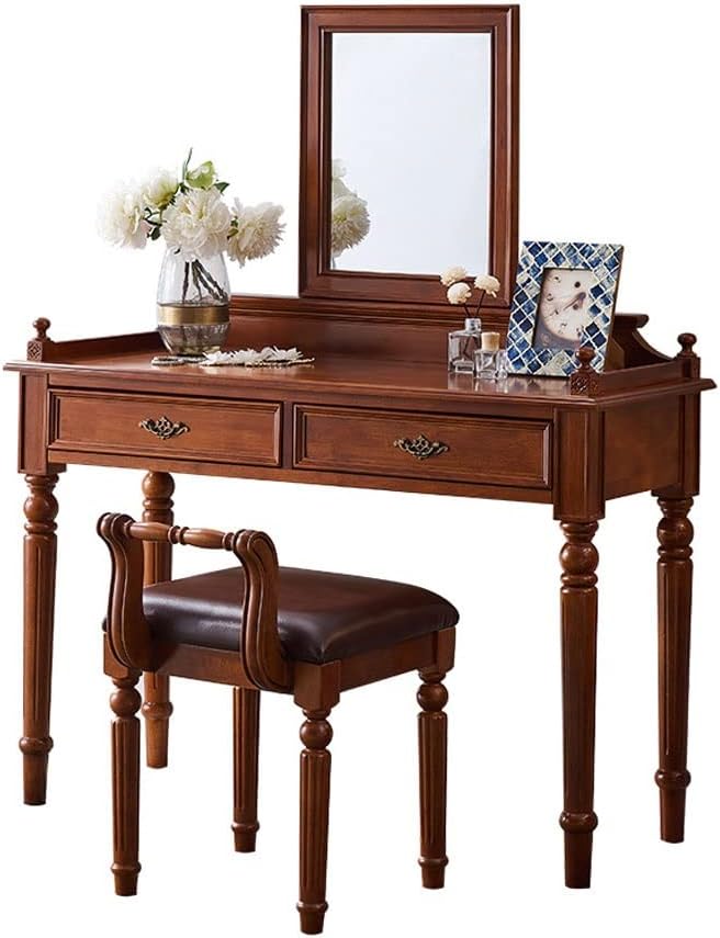 Vanity Benches Vanity Table Set Bedroom Simple Makeup Table Modern Women Dressing Table with Two Storage Cabinets Table (Color : A)
