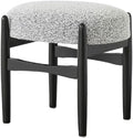 Entryway Shoe Bench: Lambskin-Upholstered Solid Wood Vanity Perch - Creative Sofa Accent