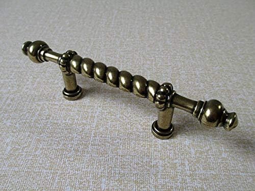 Cabinet Pull 2 1/2' Kitchen Cabinet Door Handles Pulls Knobs / 2.5' Dresser Drawer Pull Handle Knob Antique Brass / Vintage Furniture