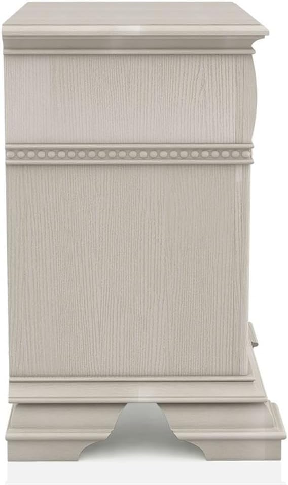 Furniture of America Charo 3pc White Wood Bedroom Set-King + 2 Nightstands