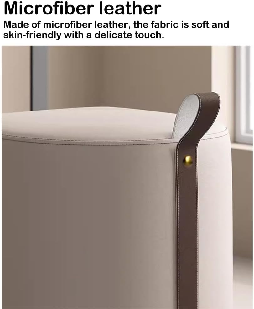 BTZHY Vanity Chair,Makeup Stool Dresser Chair Girls Bedroom Shoe Bench Light Luxury Dressing Stool Scandinavian Short Chair Blue Velvet Square Seat