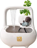Small Indoor Water Fountain Water Features Outdoor Tabletop Fountain Ceramic Indoor Tabletop Fountain Home Office Zen Decoration Fountain Electric Pump