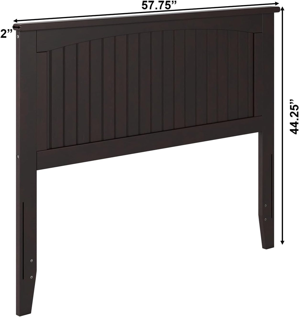 AFI, Nantucket Full Solid Wood Panel Headboard, Espresso