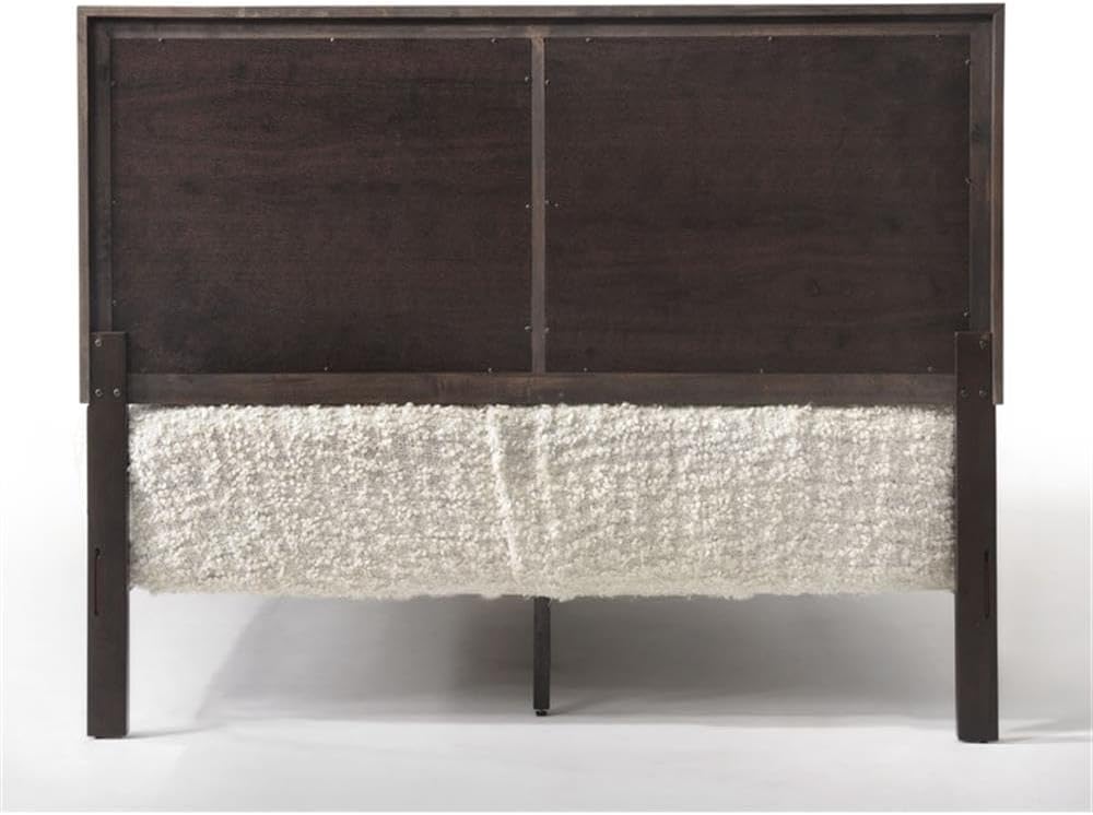 Acme Madison King Wooden Panel Bed in Espresso