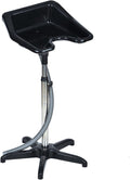 Height-Adjustable Portable Salon Basin Shampoo Sink, Portable Floor-Standing Mobile Barbershop Shampoo Basin Comfortable Shampoo Bowl, Hair Washing Tray with Drain Hose, for Elderly/Disabled