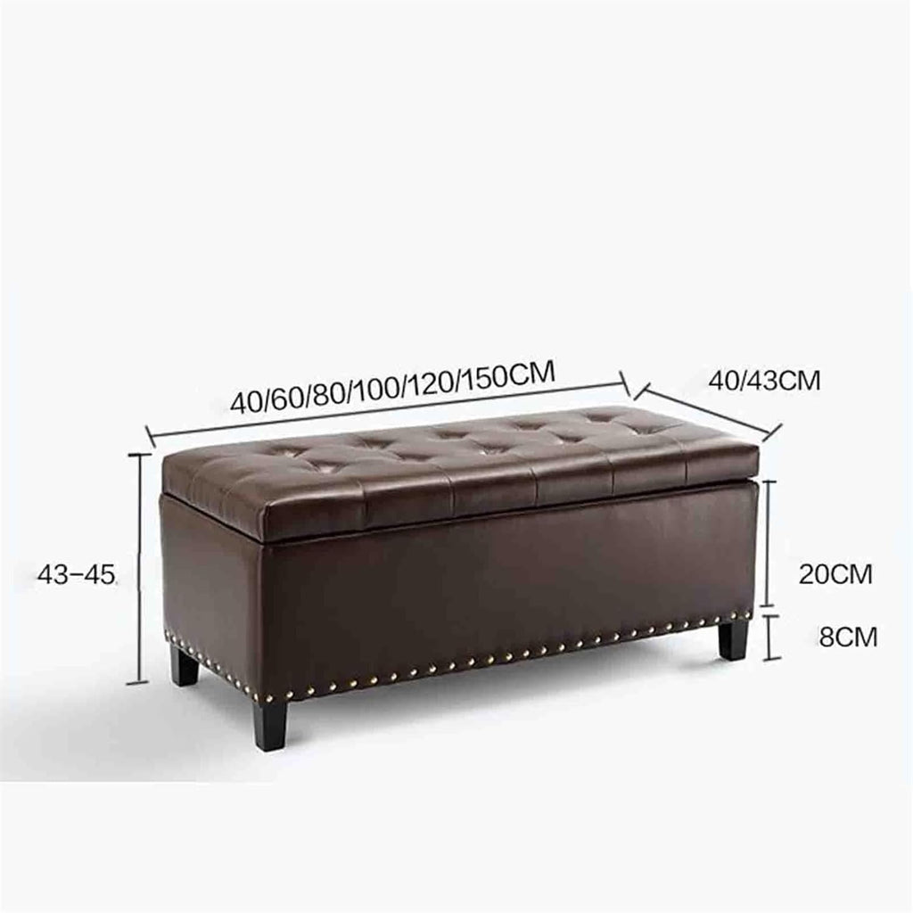Ottomans Stools Stool Home Storage Bench Pu Leather Bedroom Living Room Decor Clothes Toys Shoe Storage Corner Foot Stool,