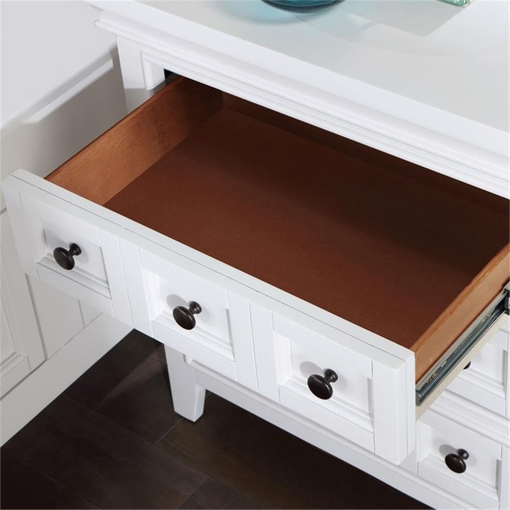 Furniture of America Ender 3pc White Wood Bedroom Set - King + 2 Nightstands