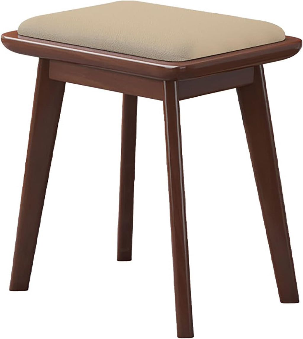 BTZHY Vanity Chair,Vanity Stool,Modern Upholstered Makeup Dressing Bench Footstool Side Table Seat Dressing Chair,Piano Seat with Padded Cushion and Solid Wood Leg