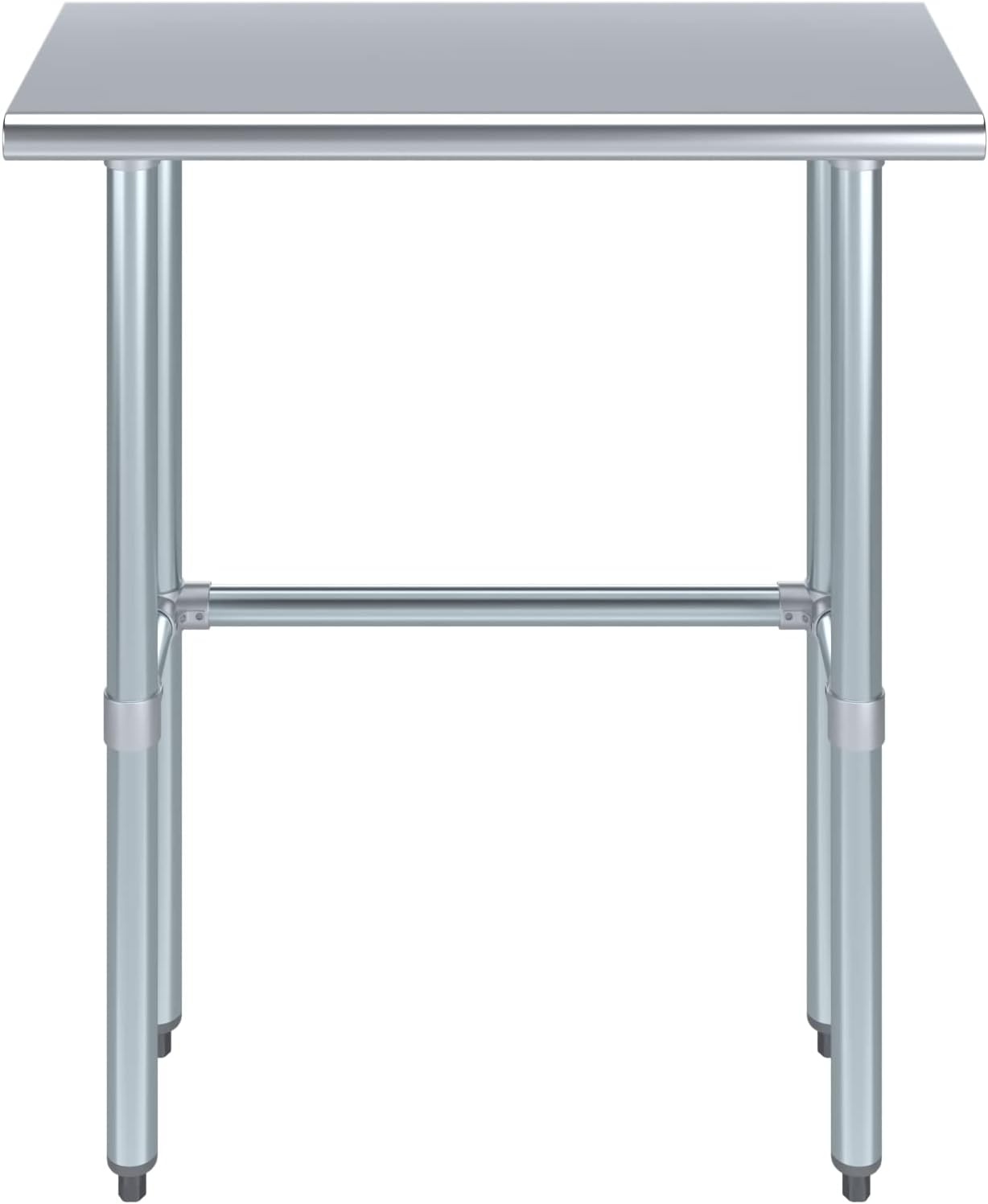 Open Base Stainless Steel Work Table with Galvanized