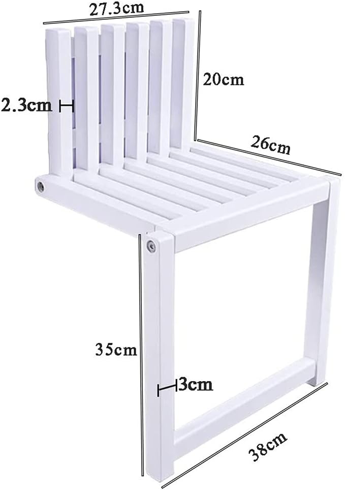 Foldable Wall Mounted Bench with 150kg Capacity for Entryway Bathroom or Living Room Stylish Hollow Design Perfect for Small Spaces