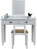Vanity Benches Dressing Table Modern Minimalist Light Luxury Dressing Table Bedroom Dressing Table White Storage Cabinet with Stool (Color : White)