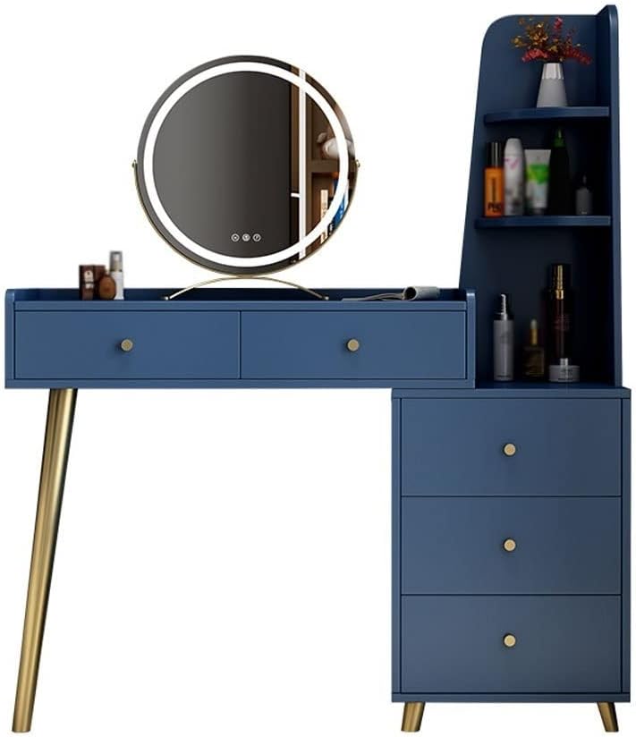 Vanity Benches Dresser Table Set Bedroom Modern Minimalist Storage Cabinet All-in-one Dressing Table Multifunctional Vanity Table (Color : D)