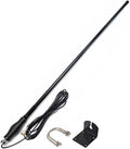 TWAYRDIO Heavy Duty GMRS Mobile Radio Antenna, 6.5dB High Gain Black Fiberglass GMRS Antenna with Mount Bracket, Spring Base, 16.4ft RG58 Coaxial Cable for Midland Retevis GMRS Transceiver