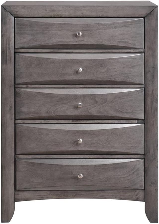 Picket House Furnishings Madison King Storage 6 Piece Bedroom Set in Gray