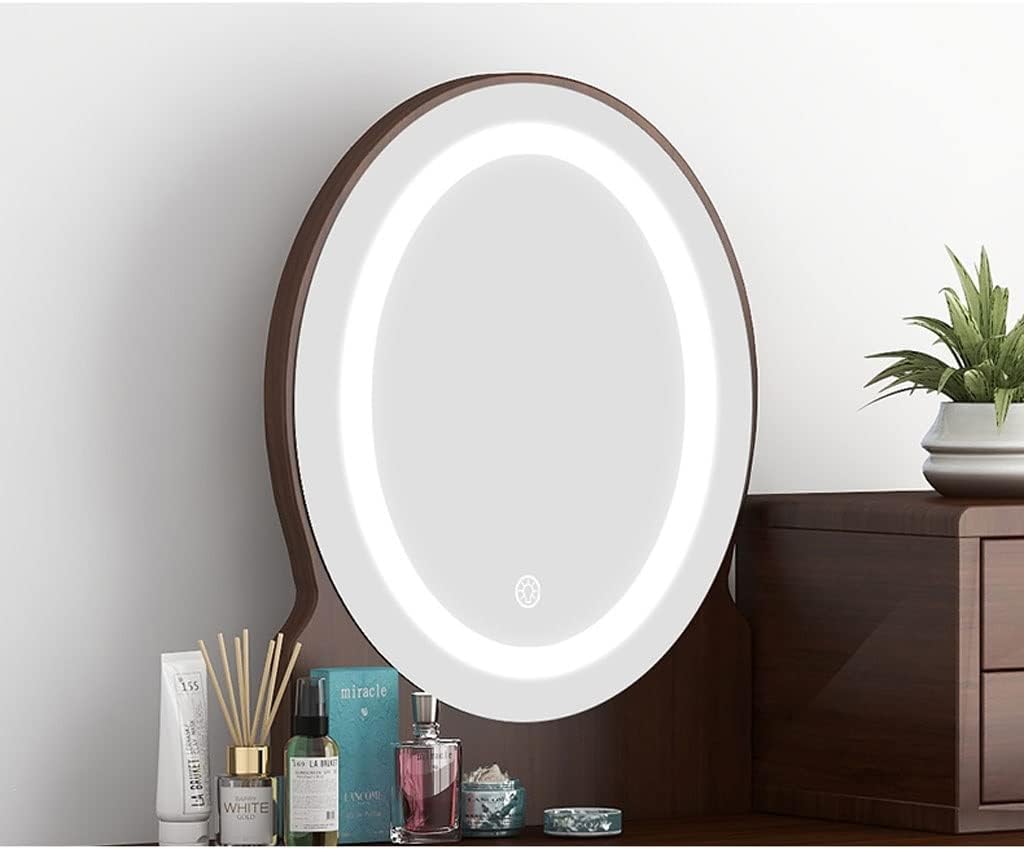 Vanity Benches Dressing Table with Lamp and Mirror Integrated Modern Minimalist Dressing Table Small Apartment Bedroom Makeup Table (Color : A)