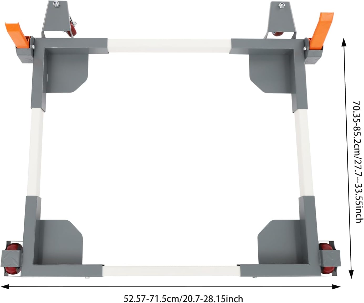 DYRABREST Mobile Base 1500lbs Heavy Duty Universal Mobile Base 20.7' x 27.7' to 28' x 33.5' Fully Adjustable Mobile Base with Swivel Wheels for Mobilizing Large Tools, Woodworking Equipment