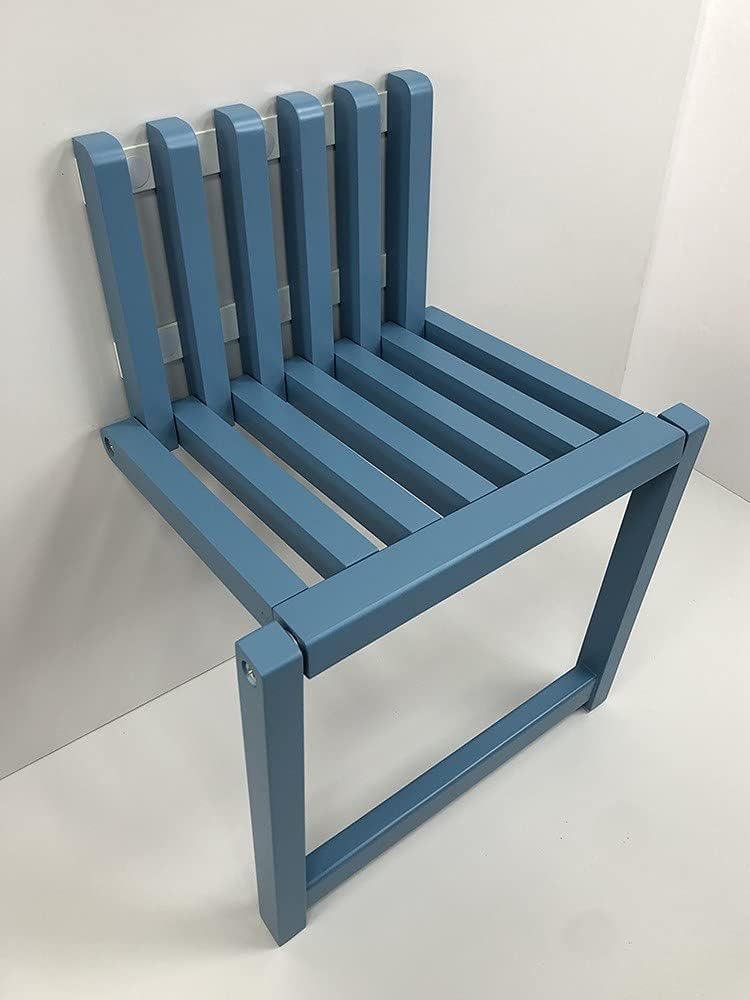 Foldable Wall Mounted Bench with 150kg Capacity for Entryway Bathroom or Living Room Stylish Hollow Design Perfect for Small Spaces