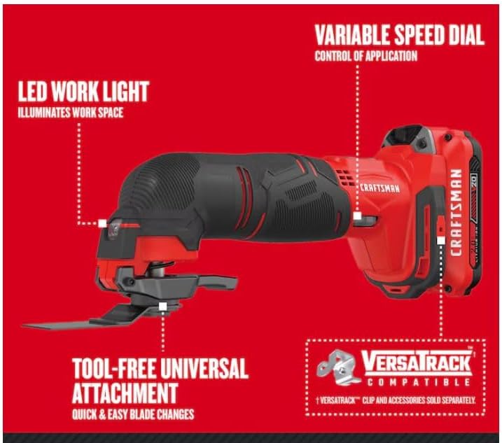 CRAFTSMEN V20 20-volt Max 6-Tool Power Tool Combo Kit with Soft Case (2-Batteries and Charger Included)