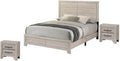 Best Quality Furniture 3 Piece Bedroom Set in Rustic Gray Oak Wood in King