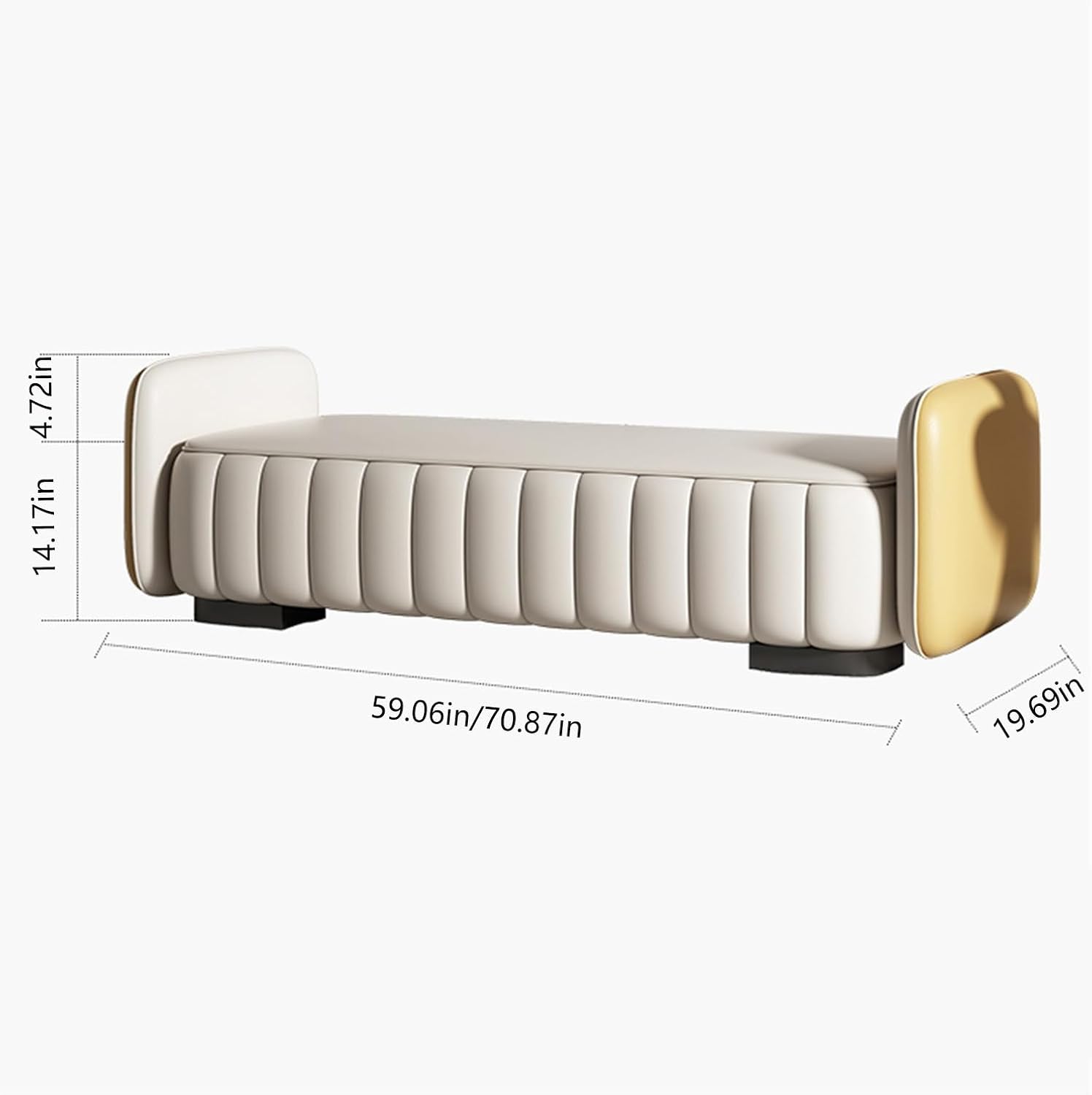 Window Bench Bedroom Bed End Stool, Upholstered Ottoman/Bench, Shoe Changing Stool, Simple Cloakroom Bench, Sofa Stool Bed End Benches (Color : Haze Blue, Size : 150 * 50 * 48cm)