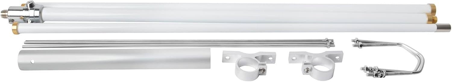 GMRS Outdoor Base Antenna, 462-467MHz 200Watt UHF 86' (220cm) Length Fiberglass Antenna with UHF-Female (So239) Connector for Motorola Icom Kenwood Midland Yaesu Mobile Radio