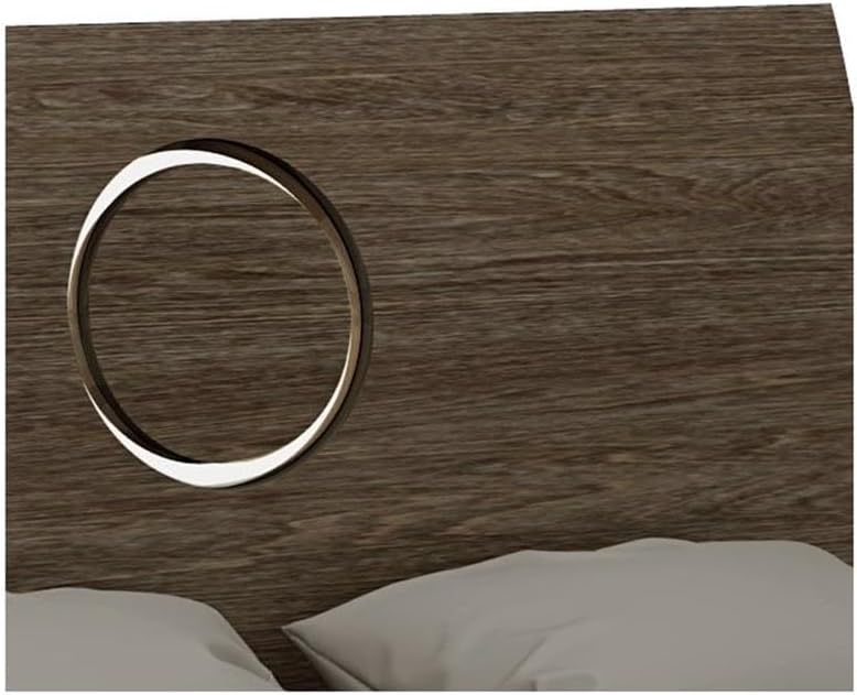 Pemberly Row Contemporary 4-Piece Queen Bedroom Set, Wenge Finish, Lacquer Wood, Includes Platform Bed with Tufted Headboard, Nightstand, Dresser, Mirror, Modern Design for Stylish Bedroom Decor