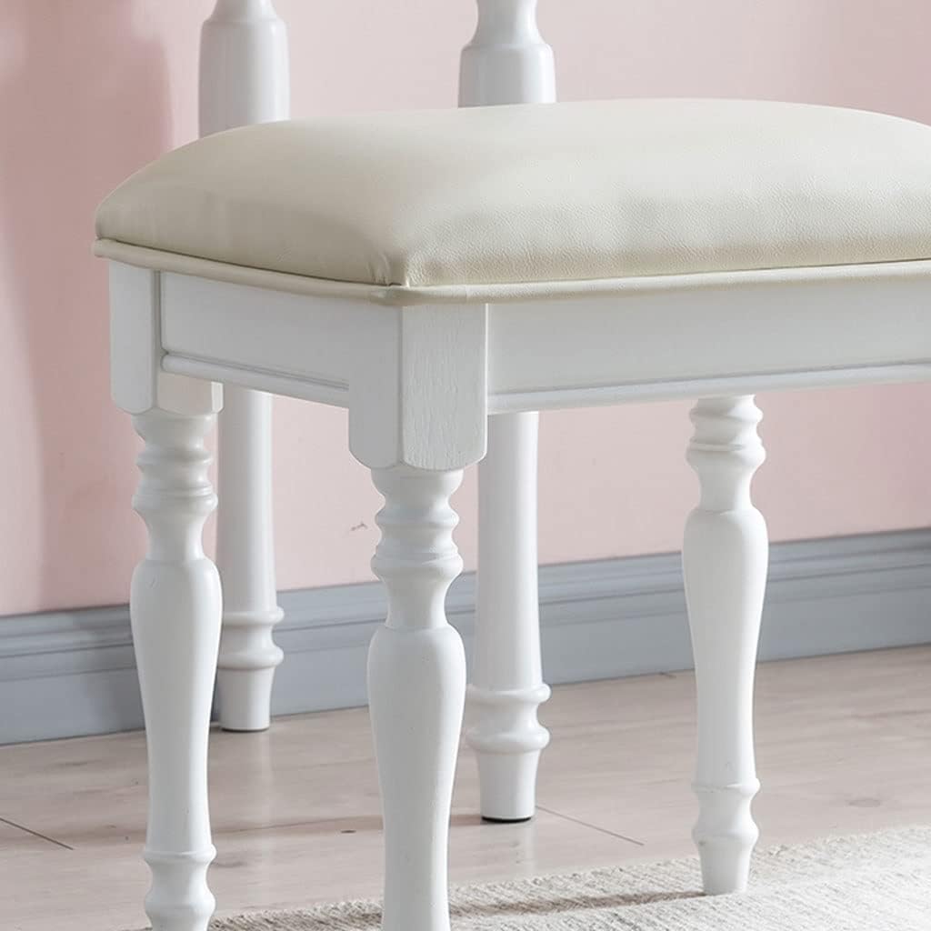 Vanity Benches Dressing Table Set Bedroom Dressing Table Modern Minimalist Vanity Table, Dressing Table + Makeup Stool + Drawer (Color : A)