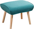 BTZHY Vanity Chair,Foot Stool Ottoman Fabric Stool Small Footstool Step Stool Change Shoes Foot Rest Solid Wood Home Decorative Living Room Balcony, 5 Colors