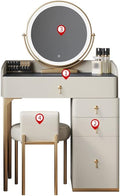 Vanity Benches Dresser Set Slate Dresser Bedroom Small Dresser Modern Ladies Vanity Table Multifunctional Table (Color : A)