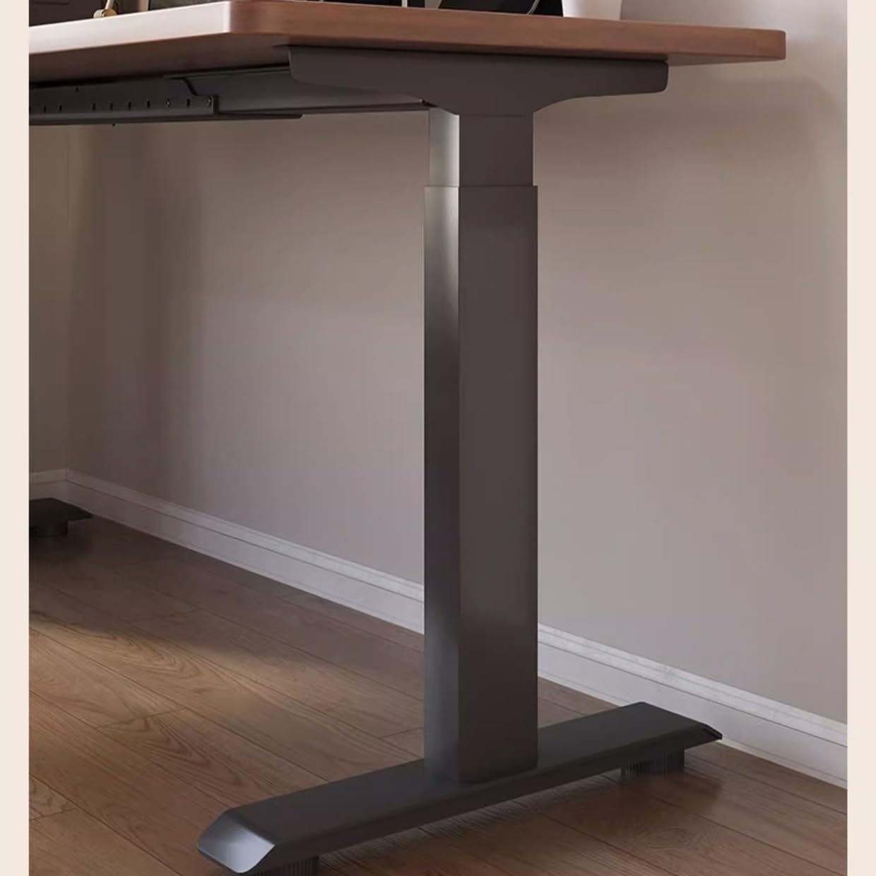 Desks Corner Electric Lift Table Solid Wood Home Office Desk Study L-Shaped Workbench Craft Table(140cm)