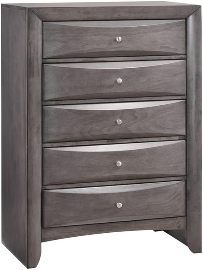 Picket House Furnishings Madison King Storage 6 Piece Bedroom Set in Gray