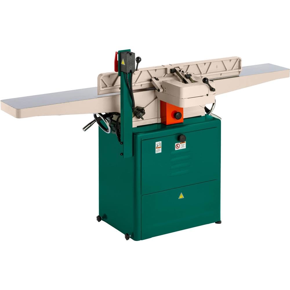 Grizzly Industrial G0856-8' x 72' Jointer w/Helical Cutterhead & Mobile Base