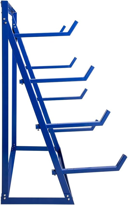 Yeeoy 4 Tier Steel Horizontal Storage Rack, Heavy Duty Lumber Storage Rack, Adjustable Pipe Rack, Utility Cantilever Rack for Garage Workshop Shed, 2000lbs Load Capacity