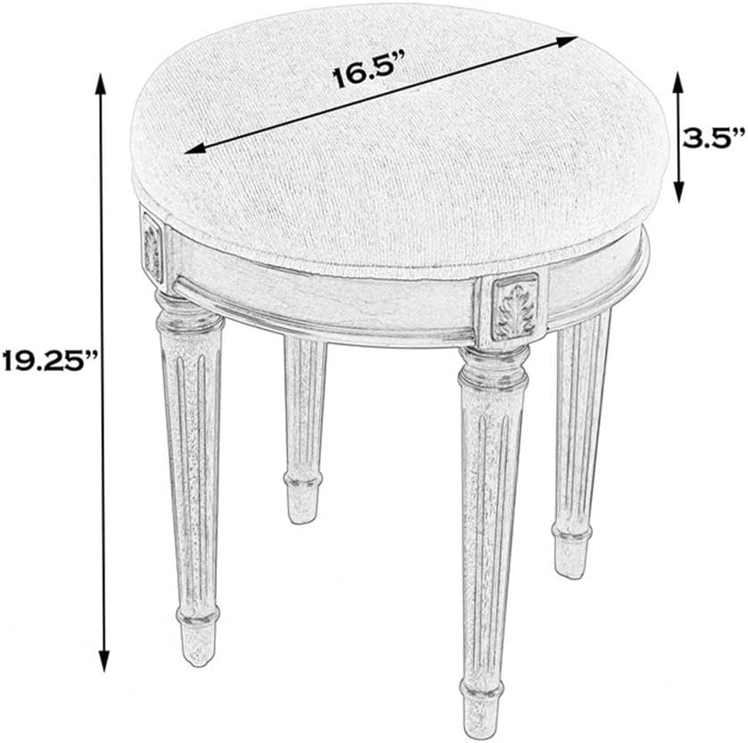 Butler Bernadette Olive Ash Burl Vanity Stool