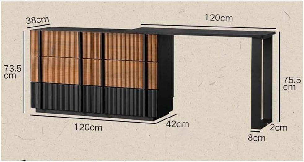 Makeup Table Vintage Solid Wood Vanity Dresser Set - Chic French Corner Makeup Table with Storage Cabinet Vanity Desk
