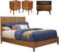 Home Square 4 Piece Set with Large Nightstand Standard King Bed & Nightstand