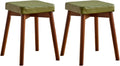 Upholstered Vanity Bench Set - Solid Wood Stool with Soft Cushion Seat for Living Room, Dining Room, Entryway, Bedroom, Home Decor