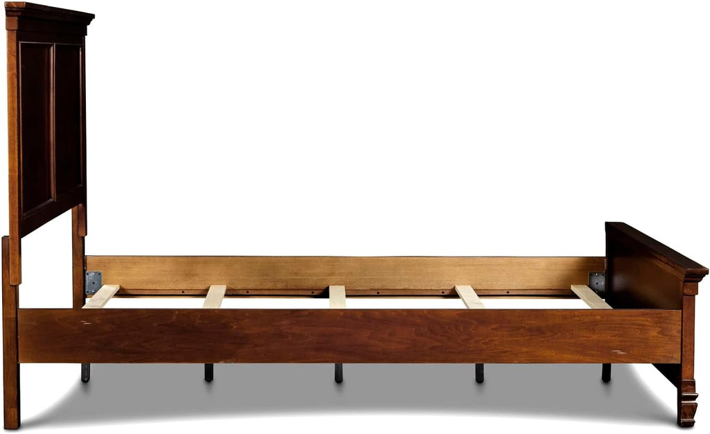 New Classic Furniture Tamarack Wood Twin Bed, Brown Cherry