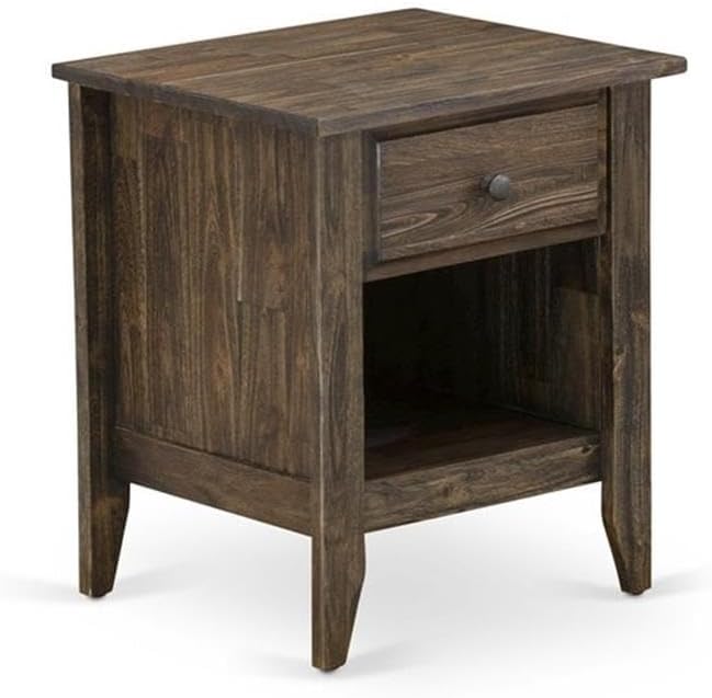 Pemberly Row 3-Piece Wood King Bedroom Set, Engineered Wood & Faux Leather, Brown & Jacobean Finish, Includes Bed Frame & 2 Nightstands, Mid-Century Style Durable Master Bedroom Furniture Set