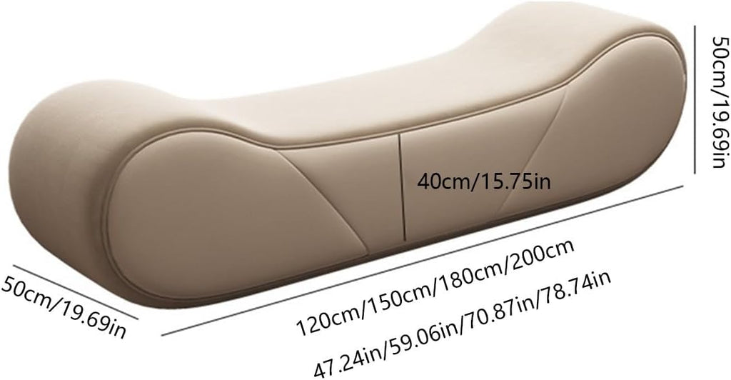 Window Bench Bedroom Velvet Bed End Stool, Shoe Changing Stool, Ottoman, Simple Cloakroom Bench, Sofa Stool Bed End Benches(Beige,120 * 50 * 50cm)