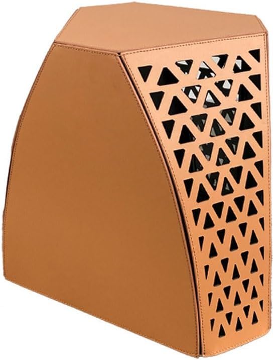 Small Ottoman Foot Rest Shoe Bench Shoe Changing Stool Hard Leather Small Side Table Sofa Corner Hollow Modern Simple Fashion Low Stool Shoe Storage Bench Footstool (Color : B, size : S48cm)