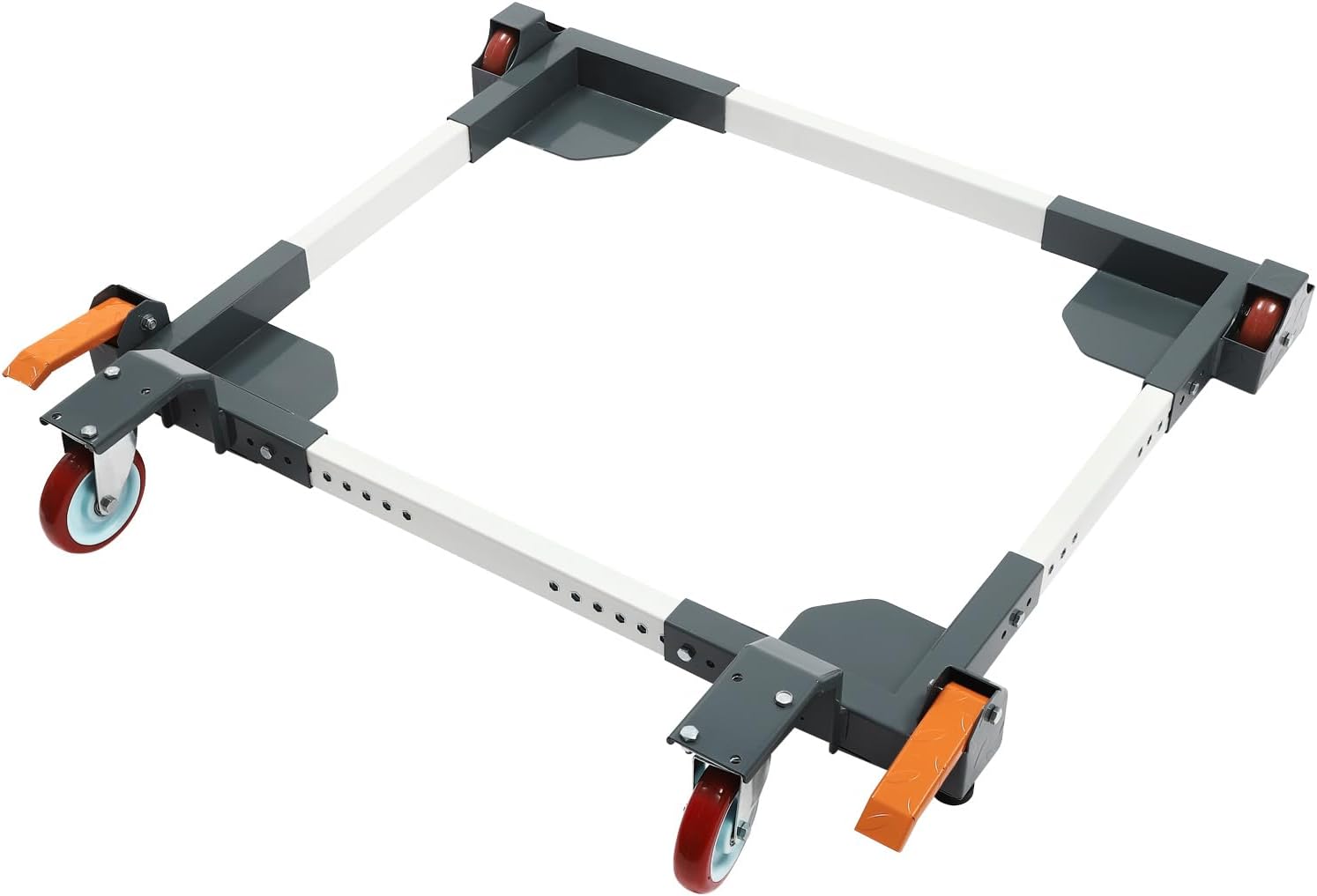 Mobile Base for Shop Equipment, Heavy Duty Universal Mobile Base with Universal Wheels, Industrial Strength Universal Rolling Adjustable Mobile Base Mobile Tool Base up to 1500Lbs, 32.6*33.43*5.87 In