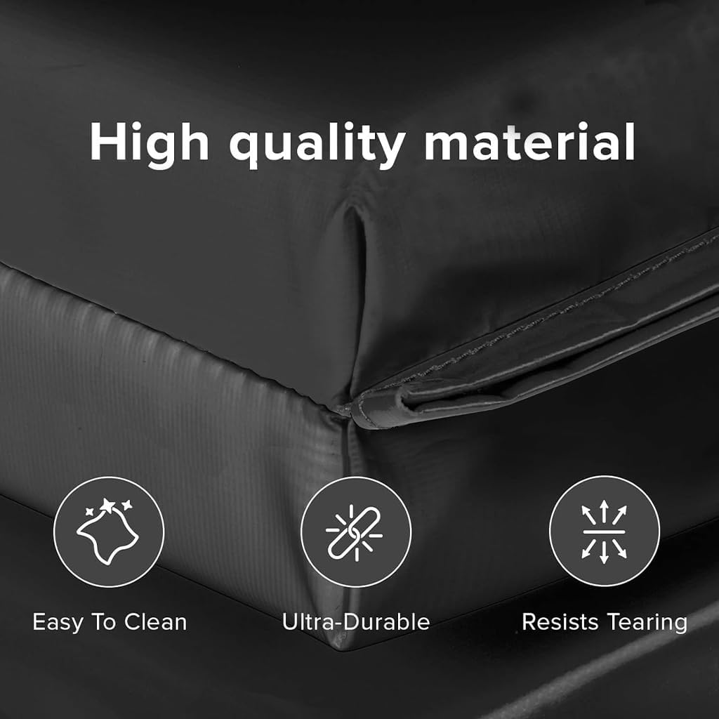 We Sell Mats - 4 ft x 8 ft x 2 in Premium Personal Fitness & Exercise Mat for Home Workout - Lightweight and Folds for Carrying – All Purpose Home Gym Mat – Thick Mat for Yoga, Pilates, Stretches