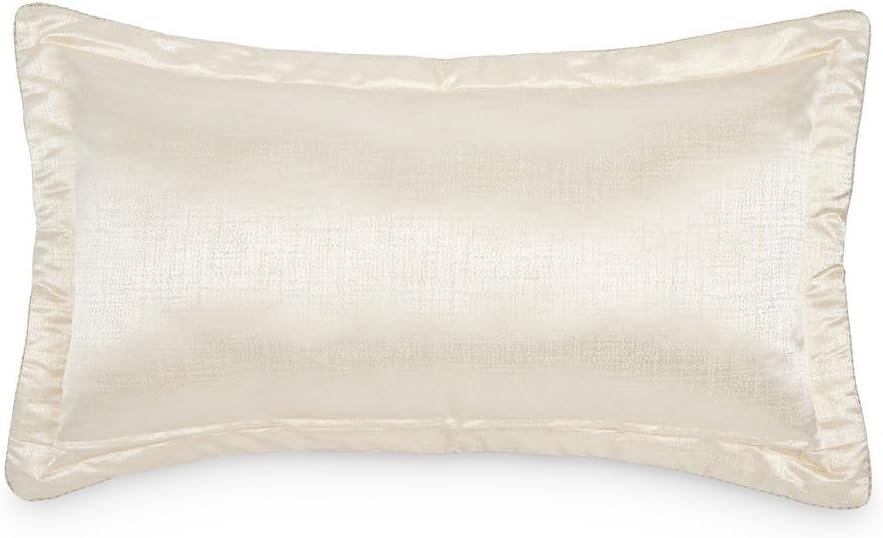 Michael Amini Westlyn Beige 4-Piece King Comforter Set with 100% Polyester Jacquard and Cotton Blend Back, Soft Lightweight Bedding for All-Season Comfort and Stylish Bedroom Decor