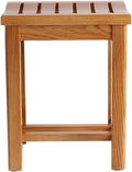 BTZHY Vanity Chair,Solid Wood Waterproof Bathroom Stool Anti-Slip Wood Bench Make-up Stool Old Children's Bathroom Stool