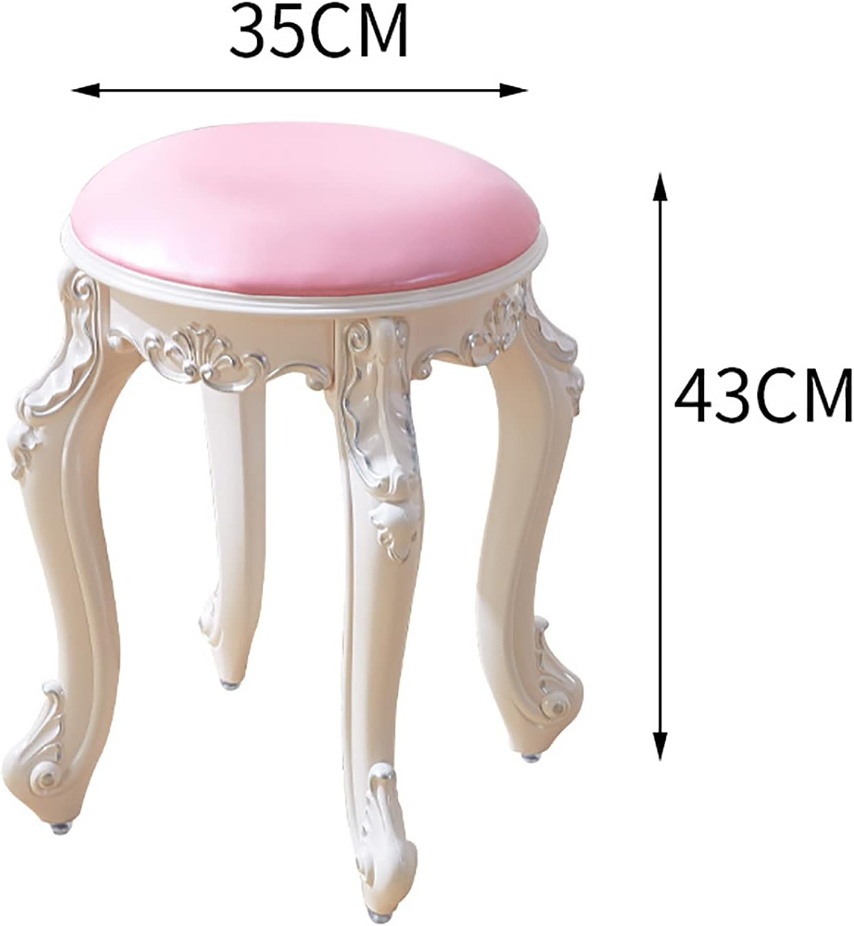 BTZHY Vanity Chair,Vanity Stool, Makeup Bench Dressing Stools, Thick Padded Cushioned Chair, Piano Seat for Bathroom Bedroom Large Vanity Benches,F