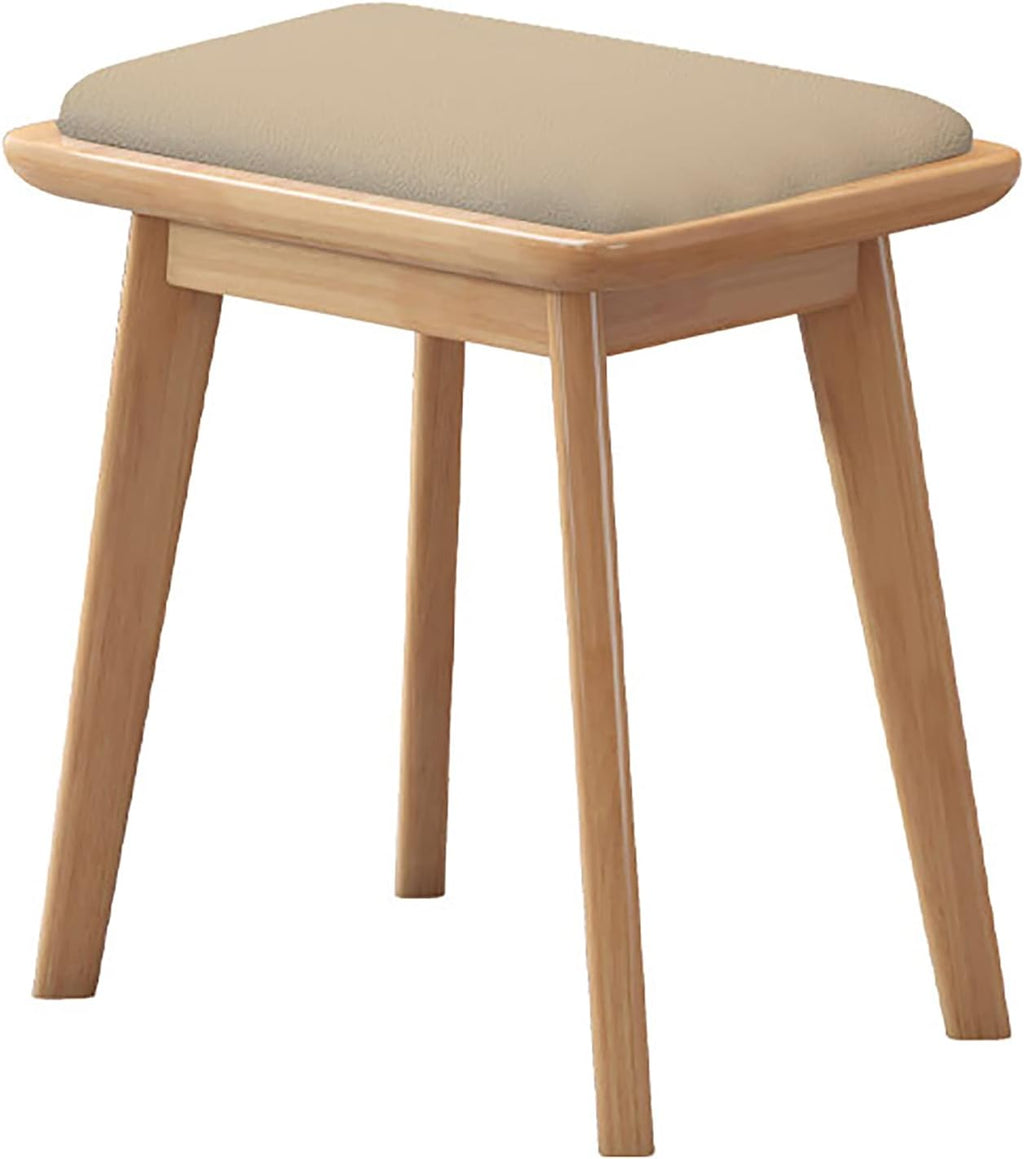 BTZHY Vanity Chair,Vanity Stool,Modern Upholstered Makeup Dressing Bench Footstool Side Table Seat Dressing Chair,Piano Seat with Padded Cushion and Solid Wood Leg