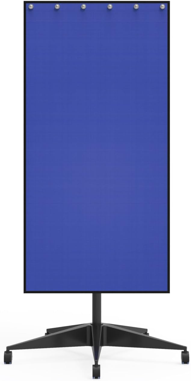 Mobile Lead Porta-Shield – 0.50 mm Pb Eq - Adjustable 24–48″ Height - 24″-Diameter Five-Caster Base - Panels 24' × 48' - 1 Pack