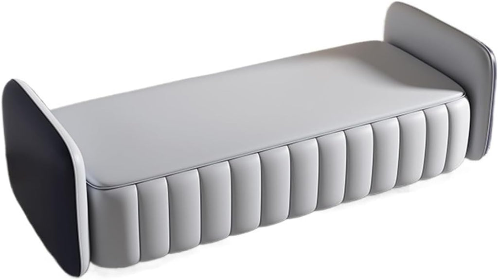 Window Bench Bedroom Bed End Stool, Upholstered Ottoman/Bench, Shoe Changing Stool, Simple Cloakroom Bench, Sofa Stool Bed End Benches (Color : Haze Blue, Size : 150 * 50 * 48cm)